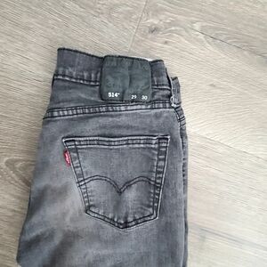 Levi's Men's Dark Gray Slim Straight Jeans 29 X 30
